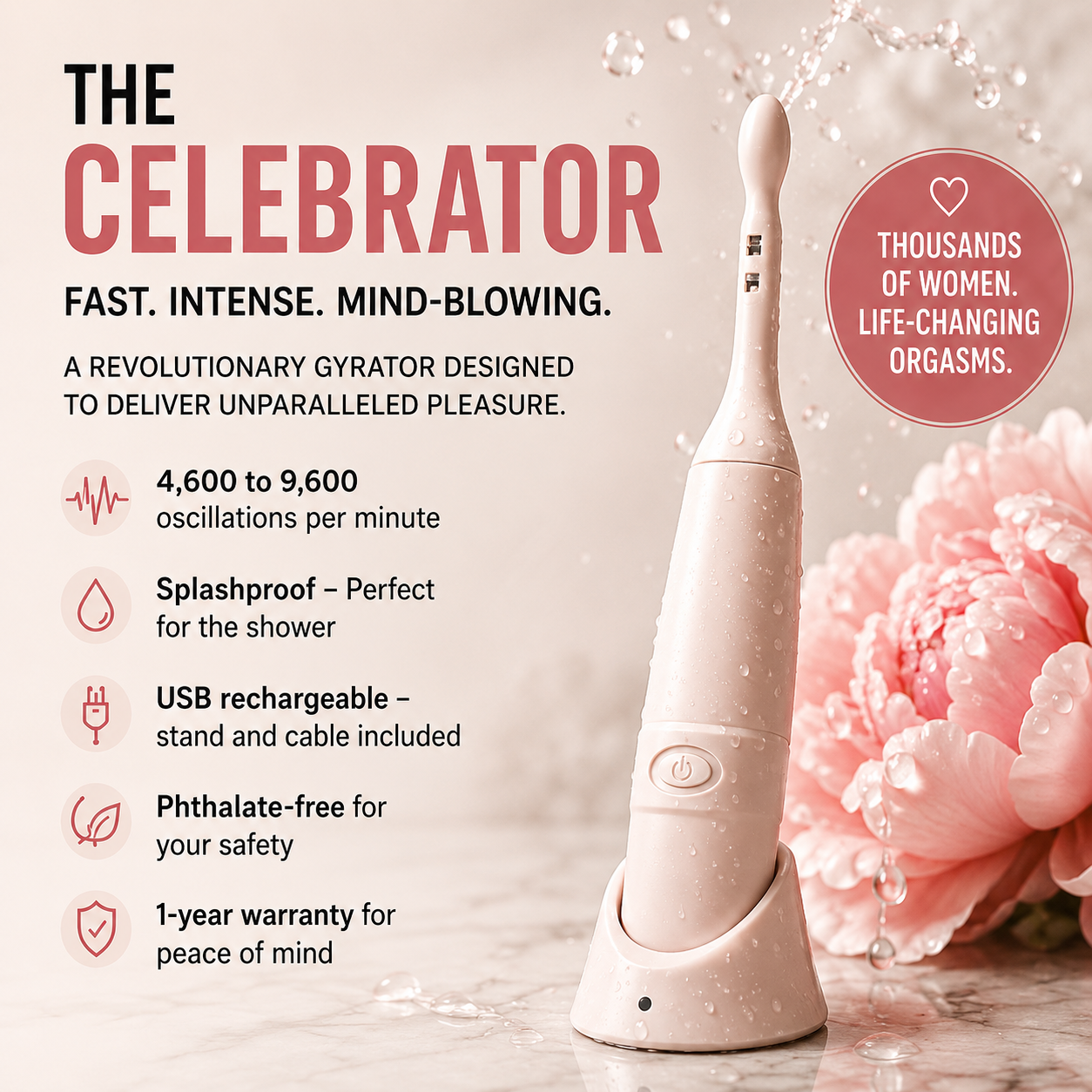 Celebrator® – Intense Gyrator for Explosive Orgasms