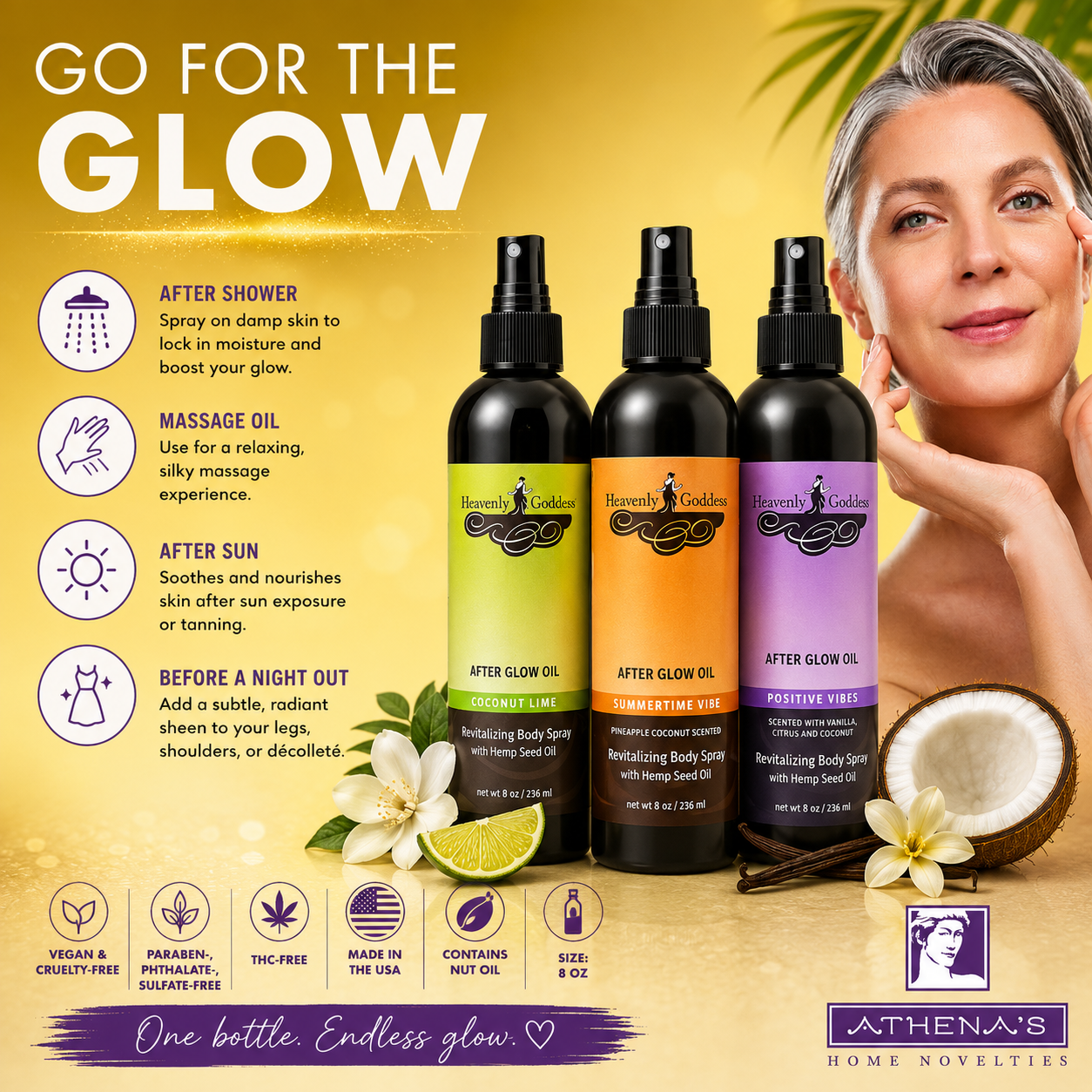 After Glow – All-Natural Skin Nourishing Oil Spray