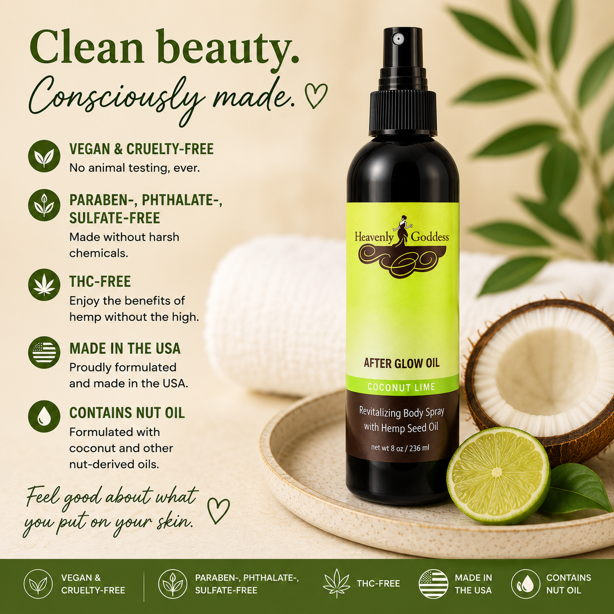 After Glow – All-Natural Skin Nourishing Oil Spray
