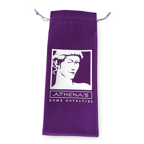 Athena's Purple Velvet Bag with Drawstring